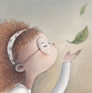 la bambina che dipingeva le foglie